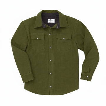 Teton Wool Shirt features two chest pockets a double wool collar